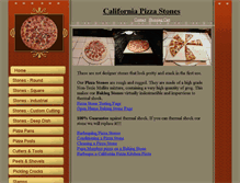 Tablet Screenshot of californiapizzastones.com